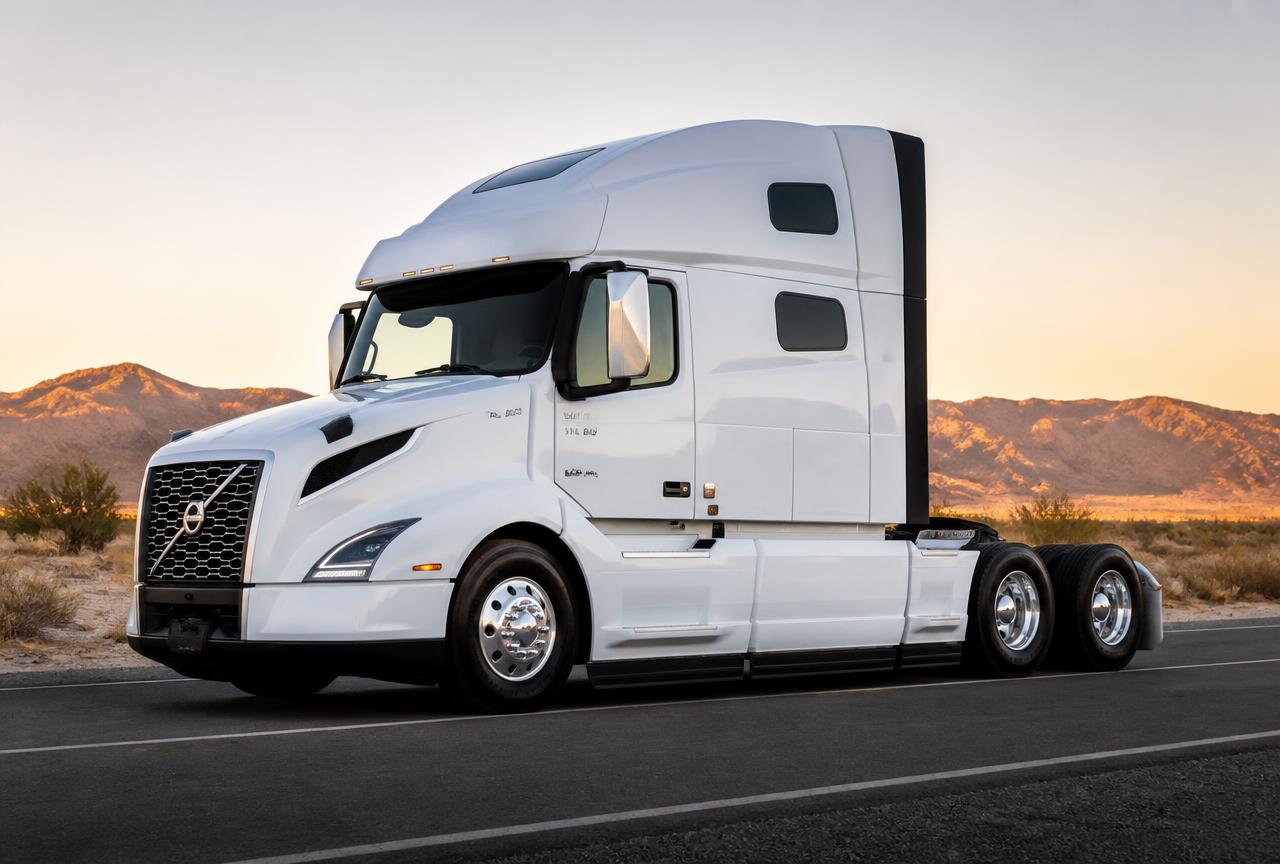 2026 Volvo VNL 860 sleeper tractor on a desert highway